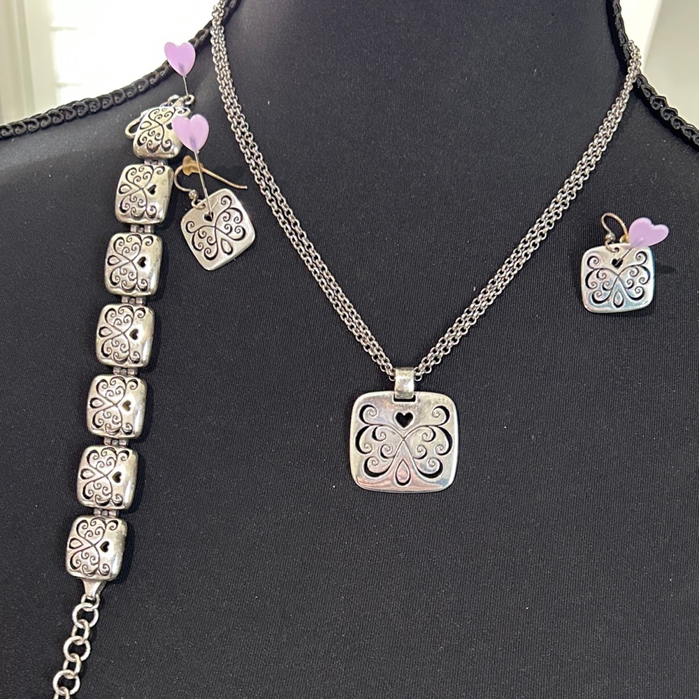 Brighton Elegant Silver Jewelry Set